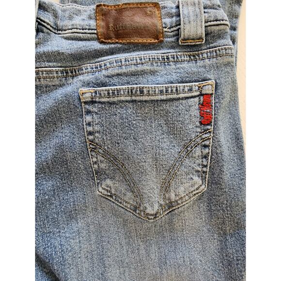 Ruff Hewn Women's Size 12 Blue Denim Jeans Size 12 - Picture 4 of 7